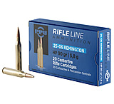 PPU Standard Rifle .25-06 Remington 90 Grain Hollow Point Brass Cased Rifle Ammo, 20 Rounds, PP2506H