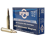 PPU PP3002 Standard Rifle 300 Win Mag 165 Gr Pointed Soft Point Boat Tail PSPB