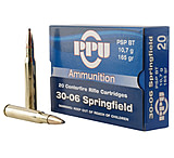 PPU PP30062 Standard Rifle 30-06 Springfield 165 Gr Pointed Soft Point (PSP)