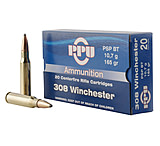Image of PPU PP3082 Standard Rifle 308 Win 165 Gr Pointed Soft Point Boat Tail (PSPBT)