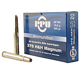 PPU PP375S Standard Rifle 375 H&amp;H Mag 300 Gr Soft Point Round Nose (SPRN) 10 Bx