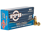 PPU Defense .32 ACP 71 Grain Jacketed Hollow Point Brass Cased Pistol Ammunition