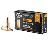 PPU PPD7T Defense 7.62x25mm Tokarev 85 Gr Jacketed Hollow Point (JHP)