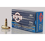 PPU Handgun 7.65x21mm Parabellum 93 Grain Full Metal Jacket Brass Cased Pistol Ammunition