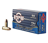 Image of PPU Handgun 9mm Luger 115 Grain Full Metal Jacket Brass Cased Pistol Ammunition