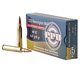 PPU Match .223 Remington 69 Grain Hollow Point Boat Tail Brass Cased Rifle Ammunition