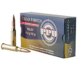 PPU Match 7.62x54mm Russian 182 Grain Full Metal Jacket Brass Cased Rifle Ammo, 20 Rounds, PPM7