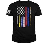 Image of Printedkicks Printed Kicks Thin Lines Flag Men's T-shirt