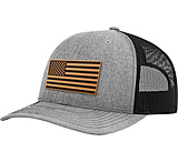 Image of Printedkicks Printed Kicks Usa Flag Leather Patch Mesh Back Hat Hthr/black