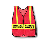 Image of Pro-Line Traffic Safety Orange Vinyl 1inch Lime Reflective "public Works"