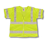 Image of Pro-Line Traffic Safety Pro-line - Ansi 207-2006 Class Iii Tearaway Mesh Lime Vest