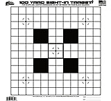 Image of Pro-Shot 100 Yard Scope Sight-In Target Heavy Paper