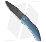 Image of Pro-Tech Knives Custom Blue Titanium Elishewitz Doru 3.50in Automatic Folding Knife