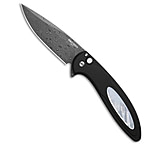 Image of Pro-Tech Knives Pro-Tech Custom Cambria Knife Black Aluminum + Mother Of Pearl 3.5 Damascus CE1B64C1