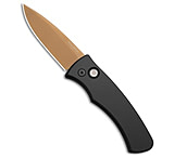 Image of Pro-Tech Knives Pro-Tech Duke 2 Automatic Knife Black Aluminum 2.7 Tan PVD 07FD859C