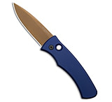 Image of Pro-Tech Knives Pro-Tech Duke 2 Automatic Knife Navy Blue Aluminum 2.7 Tan PVD 55633099