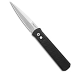 Image of Pro-Tech Knives Pro-Tech Godfather Automatic Knife Black Jigged Aluminum 4 Satin 79859040