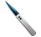 Image of Pro-Tech Knives Pro-Tech Godfather Automatic Knife Silver Aluminum 4 Sapphire Blue B422F3F9