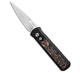 Image of Pro-Tech Knives Pro-Tech Godson Automatic Knife Black Aluminum Livewire CF 3.2 Satin 46AEE2B8