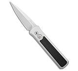Image of Pro-Tech Knives Pro-Tech Godson Automatic Knife Silver Al + Crosscut Carbon Fiber 3.2 Satin F2D4B383