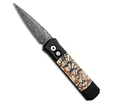 Image of Pro-Tech Knives Pro-Tech Godson Custom Automatic Knife w/ Tiger Coral 3.15 Damascus CAC034E4