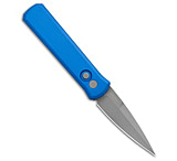 Image of Pro-Tech Knives Pro-Tech Godson Left Hand Automatic Knife Blue Aluminum 3.15 BB 154CM 57B5B129