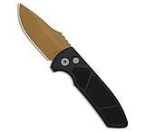 Image of Pro-Tech Knives Pro-Tech Les George SBR Automatic Knife Black Knurled Aluminum 2.6 Copper 24FB1284