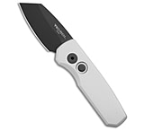 Image of Pro-Tech Knives Pro-Tech Runt 5 Reverse Tanto Automatic Knife Silver Aluminum 1.9 DLC 7CB80047