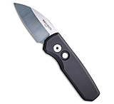 Image of Pro-Tech Knives Pro-Tech Runt 5 Wharncliffe Auto Knife Smooth Black Aluminum 1.9 Machine Sat 0151E5FF
