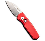 Image of Pro-Tech Knives Pro-Tech Runt 5 Wharncliffe Automatic Knife Red Aluminum 1.9 Satin MagnaCut 0E93639D