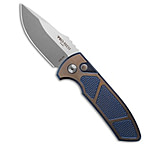 Image of Pro-Tech Knives Pro-Tech SBR Custom Automatic Knife Knurled Titanium Blue/Brnz 2.6 *DISC* A6A8BB65