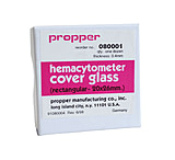 Image of Propper Manufacturing Hemacytometer Cover Glasses, Propper 080001 Cover Glass Rctgl 20X26MM PK12, Pack of 12