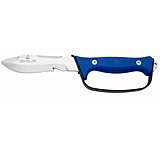 Image of Puma Knives SGB Boatman Dive/Marine Knife w/ Guard, 5.1in Blade, Blue Rubber