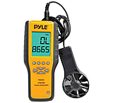 Image of Pyle Anemometer And Thermometer For Air Velocity Air Flow Temperature