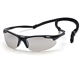 Image of Pyramex Avante Safety Eye Glasses - Black Frame and Indoor Outdoor Mirror Lens w/ Cord