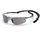Image of Pyramex Avante Series Safety Eyewear - Silver Frame and Gray Lens with Cord