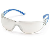 Image of Pyramex Cortez Safety Glasses - Indoor/Outdoor Mirror Lens, Navy Temples Frame