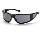 Image of Pyramex Exeter Safety Glasses - Gray Anti-Fog Lens, Matte Black-Red Frame