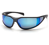 Image of Pyramex Exeter Safety Glasses - Ice Blue Mirror Anti-Fog Lens, Charcoal Gray Frame