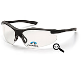 Image of Pyramex Fortress Readers Glasses - Clear + 2.0 Lens, Black Frame
