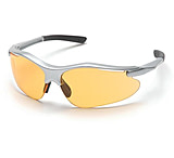 Image of Pyramex Fortress Safety Glasses - Mango Lens, Silver Frame