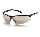 Image of Pyramex Forum Safety Glasses - Black Frame/Silver Mirror Lens