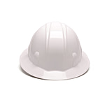 Image of Pyramex Full Brim 4 Point Ratchet Suspension Hard Hat - White