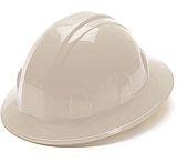 Image of Pyramex Full Brim 6 Point Ratchet Suspension Hard Hat - White