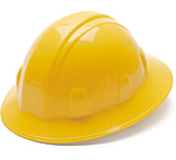 Image of Pyramex Full Brim 6 Point Ratchet Suspension Hard Hat - Yellow