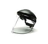 Image of Pyramex Helmet Face Shield - Clear Aluminum-Bound PC, shield only -