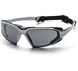 Image of Pyramex Highlander Safety Glasses - Gray Anti-Fog Lens, Silver-Black Frame