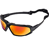 Image of Pyramex Highlander Safety Glasses - Sky Red Mirror Anti-Fog Lens, Black Frame