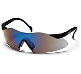 Image of Pyramex Intrepid Safety Eyewear - Blue Mirror Lens, Black Frame