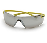 Image of Pyramex Montego Safety Glasses - Silver Mirror Lens, Hi Vis Yellow Frame